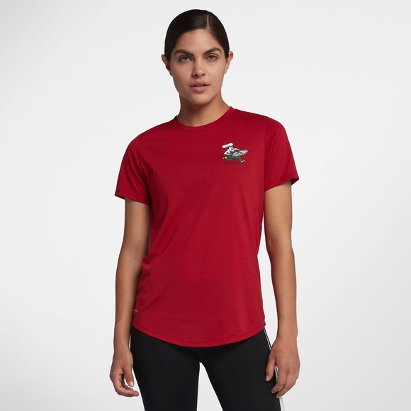 Nike Red Pizza Delivery Dri-Fit Tee - Picture 5 of 6